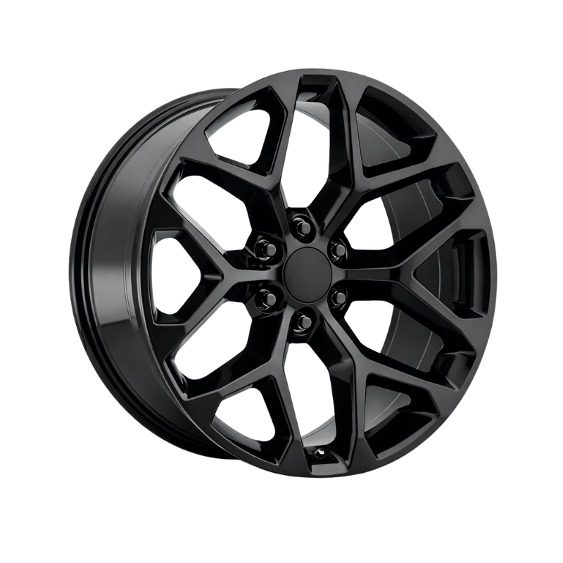 Snowflake Gloss Black 22x9 Replica Wheel