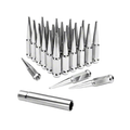 24 PACK CHROME SPIKED LUGS
