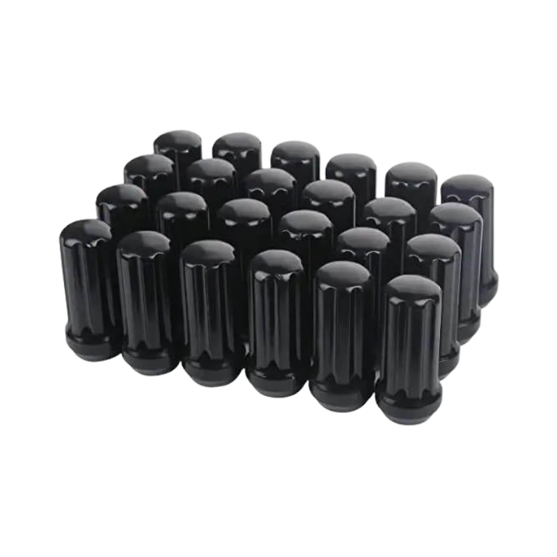 GLOSS BLACK SPLINE LUGS